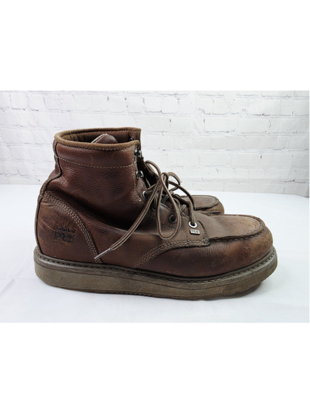 Timberland Pro Barstow Wedge Work Boot Alloy Toe Brown Men's Size 11 M